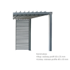 ŻALUZJA METALOWA 214 x 50 CM DO PERGOLI
