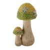 FIGURKA OGRODOWA - GRZYBY PLECIONE KAPELUSZE 26,5 x 21,5 x 48 CM *7379