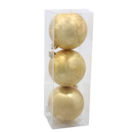 KPL. 3 BOMBEK 8 CM ČERVENÝ / ZLATÝ / STRIEBORNÝ *3870