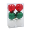KPL. 6 BOMBEK 6 CM ČERVENÁ/ZELENÁ/BIELA *9933
