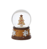 CHRISTMAS SNOWBALL - GINGERBREAD DECORATION 4.5 X 4.5 X 6.5 CM MIX OF PATTERNS disp=12pcs *5690