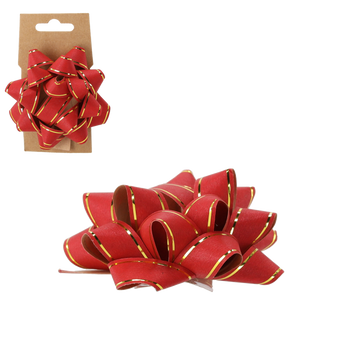 RIBBON PENTRU ÎMPACHETAT CADOURI 10CM - ROȘU pachet=24buc.*7687