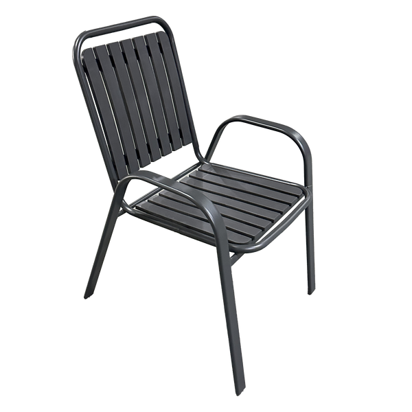 Scaun de grădină gri închis 56 x 63 x 89 CM *8031