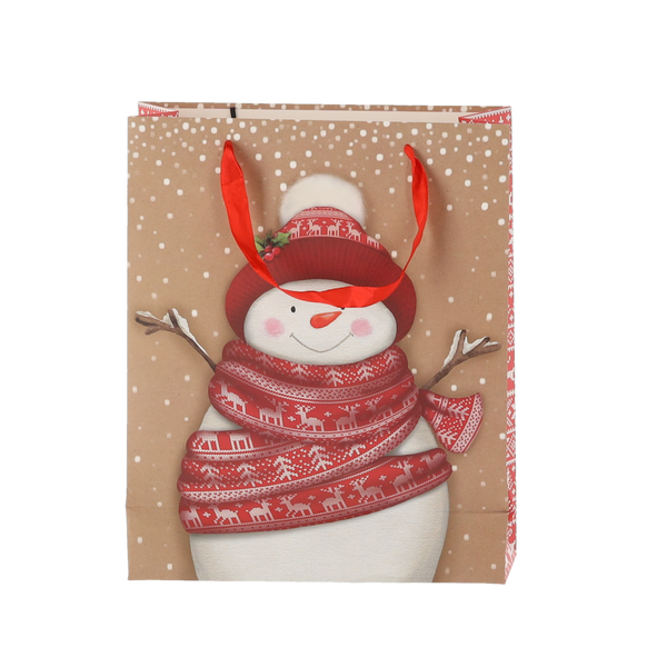 CHRISTMAS GIFT BAG CHRISTMAS FIGURES 26 x 32 x 10 CM