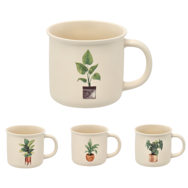 CANA DIN PORCELAN 355 ML PLANTĂ ÎN GHIVECI MIX DE MODELE ambalaj=12buc *7987