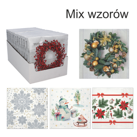 SERWETKI ŚWIĄTECZNE BOŻE NARODZENIE *8950*7703