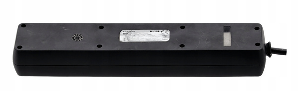 EXTENSION CORD POWER STRIP WITH SWITCH 5 SOCKETS 3 M BLACK