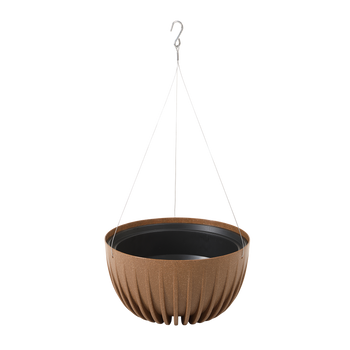 HANGING BOWL MIRA 240-NATURAL WOOD*89803