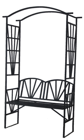 Garden pergola with bench 114 x 45 x 208 CM