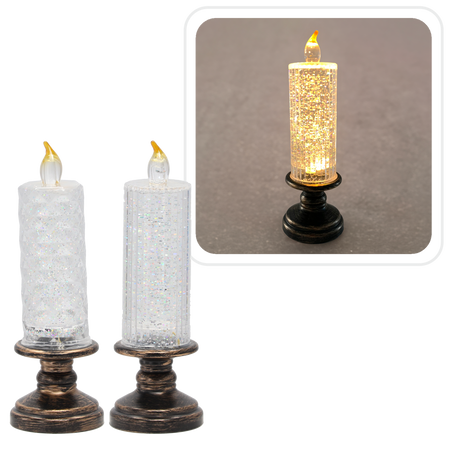 LED SVIEČKA 7,1 x 7,1 x 21,1 CM MIX VZOROV *2560