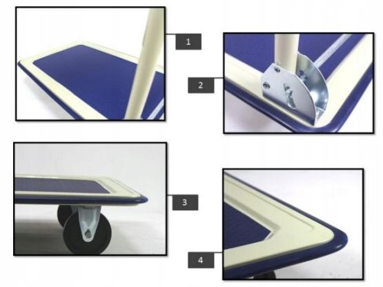 WÓZEK PLATFORMOWY 91,5 x 61,5 x 86 cm UDŹWIG: 300 KG 