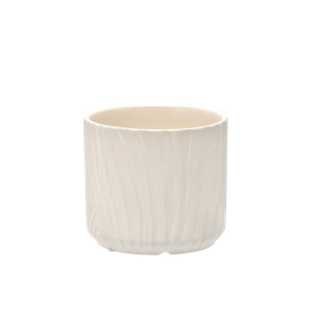 CERAMIC COVER FOR A POT 13 x 13 x 11,5 CM WHITE MATTE
