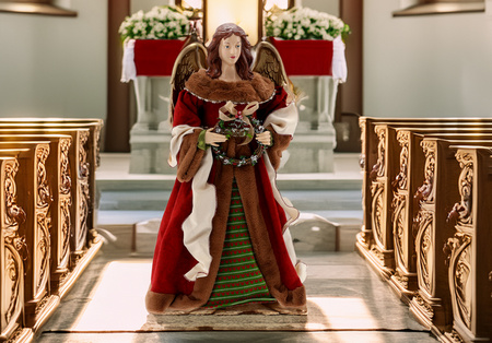 ANIOŁ - FIGURA BOŻONARODZENIOWA 90 CM *4589