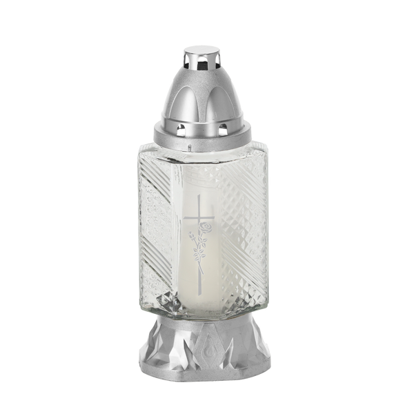 ZNICZ 24CM/28H 563NA6984 STRIEBORNÝ OPAK=*0984