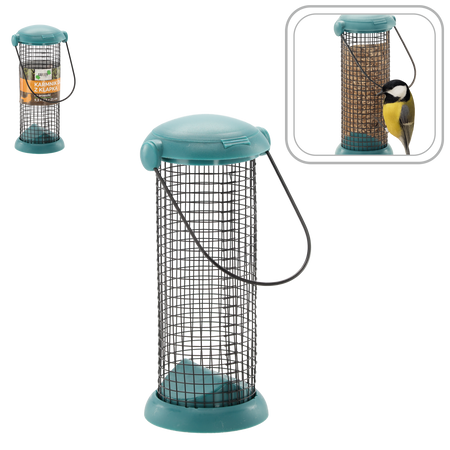 BIRD FEEDER FOR PEANUTS WITH LID 9.3 X 8.3 X 21 CM