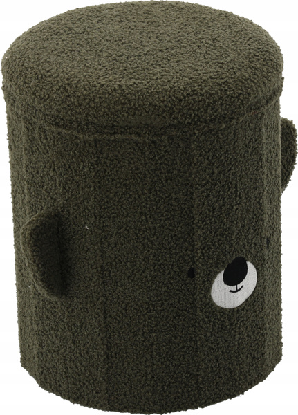 SKŁADANA PUFA ZE SCHOWKIEM 28 x 28 x 34 CM ZIELONA *4267