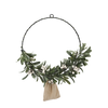 WIENIEC ŚWIĄTECZNY 40 CM Z JEMIOŁĄ LED *2084