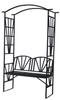 PERGOLA OGRODOWA Z ŁAWKĄ 114 x 45 x 208 CM *6085