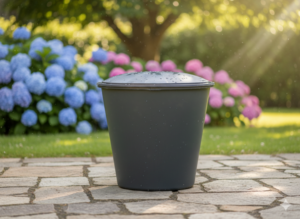 200-210L RAINWATER TANK WITH LID ANTHRACITE