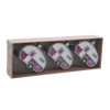 SET DE 3 ORNAMENTE DE CRĂCIUN 8 CM PRADUIRE CAMPING MIX CULORI *5348