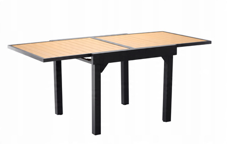 ROZKLADACÍ ALUMINIOVÝ STÔL "ALEX" 90/180 x 90 x 75,5 CM *0381