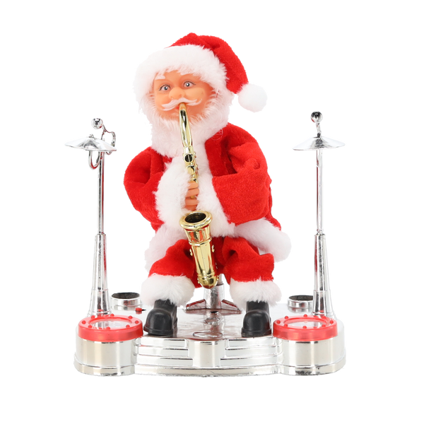 SANTA CLAUS WITH SAX - PLAYING 20 CM