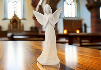 CERAMIC LED ANGEL 23,6 CM