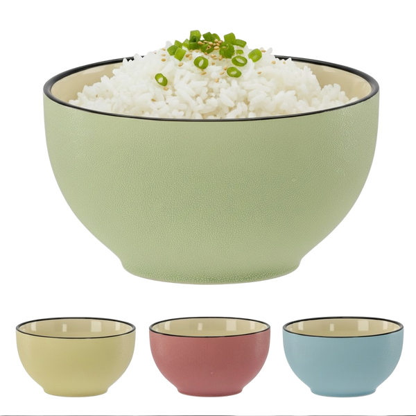 CERAMIC BOWL 550 ML "GLOSSY" PACK=4PCS
