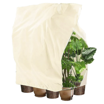 PLANT PROTECTION HOOD 2 X 2.4 M WITH DRAWSTRING 80 G BEIGE