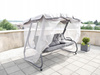 GARDEN SWING WITH MOSQUITO NET 220 X 130 X 175 CM GRAY