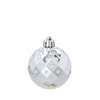 SET OF 6 BAUBLES 6 CM RED/GOLD/SILVER (TUBE)