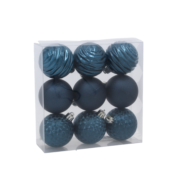 KPL. 9 BOMBEK 6 CM GRANATOWY / BEŻOWE ZŁOTO *3986