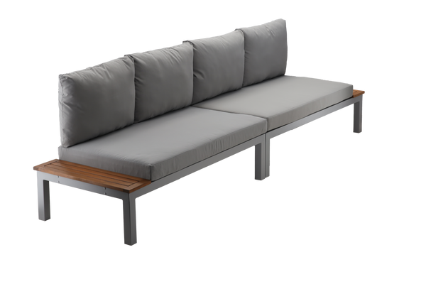 MODULAR ALUMINUM FURNITURE SET "BOHITO" - TABLE /WIM9865/ + 2 SOFAS /WIM9858 x2/
