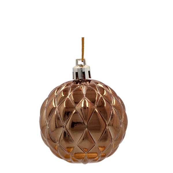 Set de 20 decorațiuni de Crăciun bronz / burgund *5300