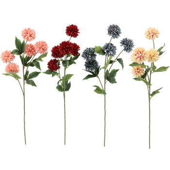 UMELÁ OBOHÁ - CHRYSANTÉMA S PIATIMI KVETMI 71 CM MIX FARIEB balenie=24ks *4069