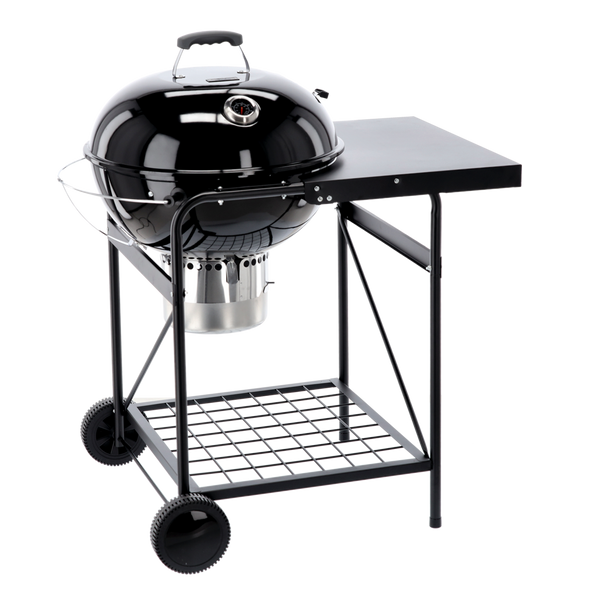 CHARCOAL GRILL WITH LID AND TABLE 90 X 70.5 X 111 CM