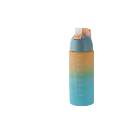 BUTELKA 500 ML NA WODĘ MIX KOLOR *6379