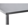 ALUMINIOWY STÓŁ OGRODOWY ZE SZKLANYM BLATEM 150 x 90 x 71 CM SZARY *9514