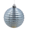 SET OF 6 BAUBLES 8 CM OLIVE/COPPER/GRAPHITE