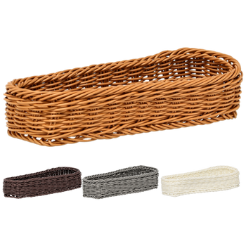 RECTANGULAR BASKET 28 X 11 X 5.5 CM ASSORTED COLORS