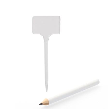 Set de 25 etichete pentru descrierea plantelor 13,5 x 5,5 CM cu creion ambalaj=12buc *2734