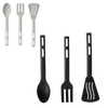 SET OF 3 PCS KITCHEN UTENSILS FORK + SPOON + SPATULA