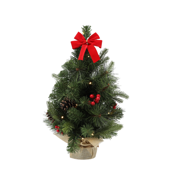 CHRISTMAS TREE 15 LED 50 CM RED *0264