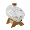 1,5 L GLASS BRREL ON A WOODEN STAND