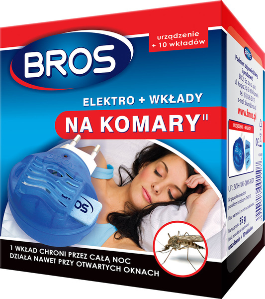 ELEKTROFUMIGATOR + 10 WKŁADÓW NA KOMARY *1107