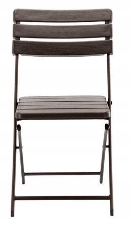 FOLDING GARDEN CHAIR 55 X 46 X 81 CM BROWN