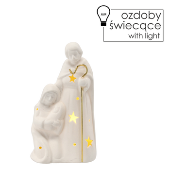 FIGURKA BOŽONÁR. - SVÄTÁ RODINA 8.5 x 8.5 x 15.5 CM LED balenie=8ks *1450