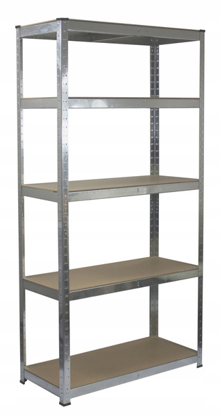 ZESTAW DWÓCH REGAŁÓW 5-POZIOMOWYCH 180 x 90 x 40 CM UDŹWIG PÓŁKI: 175 KG *2158