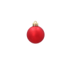 SET OF 32 BAUBLES 3-4 CM RED/GOLD/GREEN