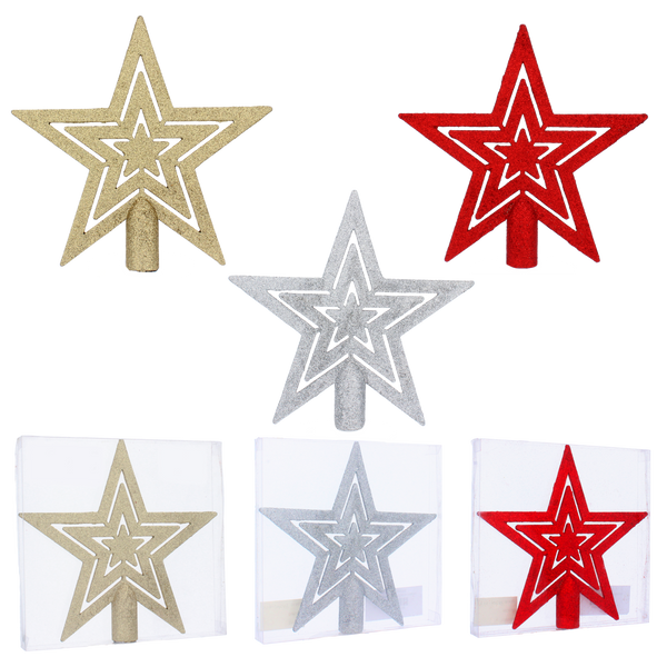 CHRISTMAS TREE SPIKE 20 CM - STAR